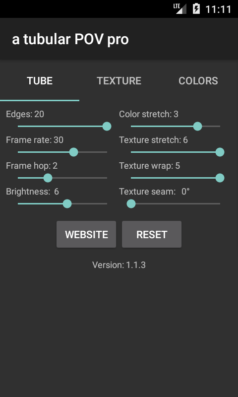 settings - tab 1