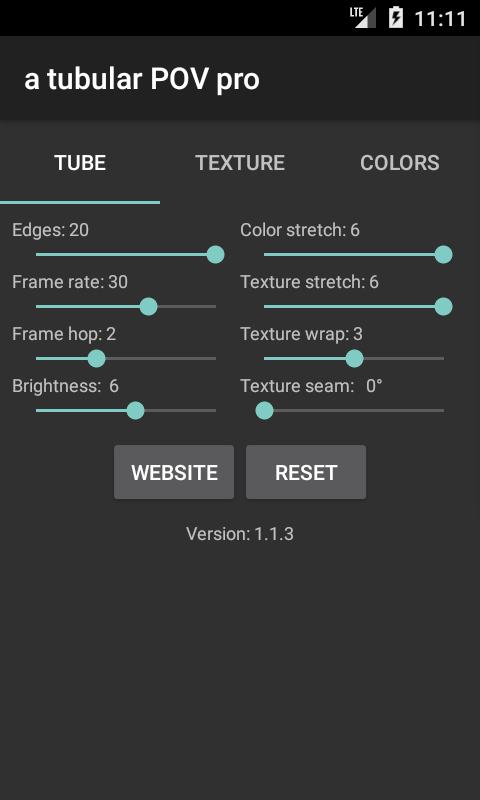 settings - tab 1